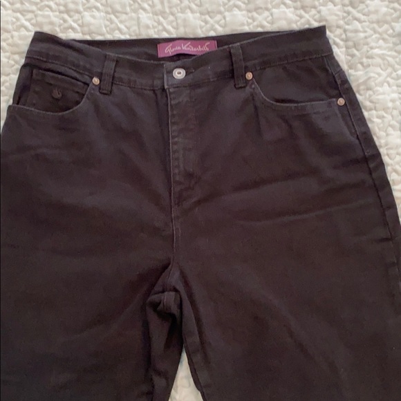 Gloria Vanderbilt black Amanda jeans size 12L - Picture 3 of 7